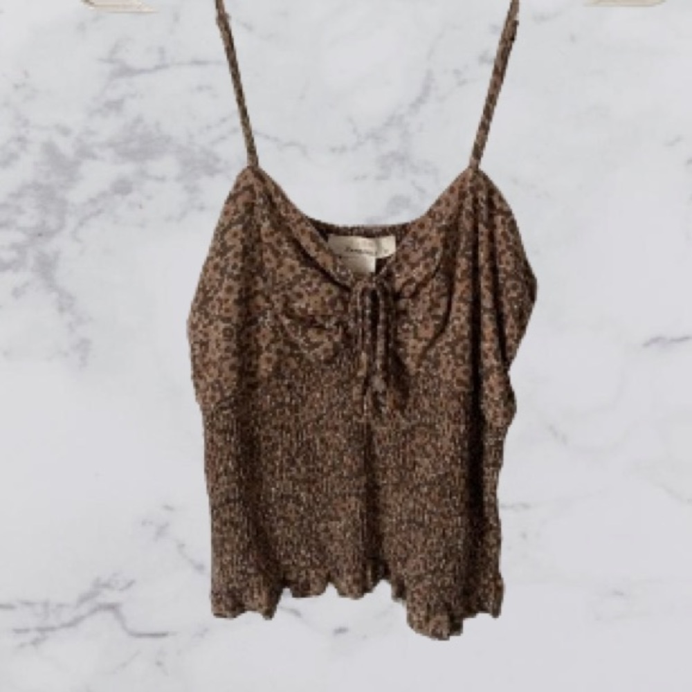 Cheetah Crop Top Cami